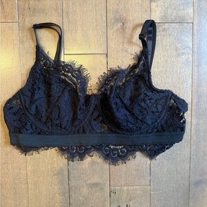 12th Tribe Black Lace Bralette